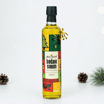 Yılbaşı Özel Soğuk Sıkım Zeytinyağı - (Cam Şişe | Limited Edition)